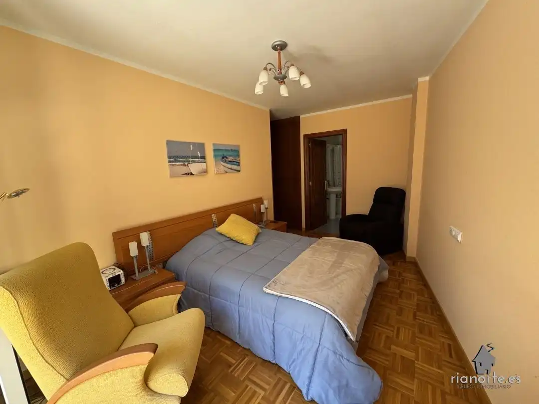 Bedroom of Flat for sale in Ribadesella  with Heating, Terrace and Furnished