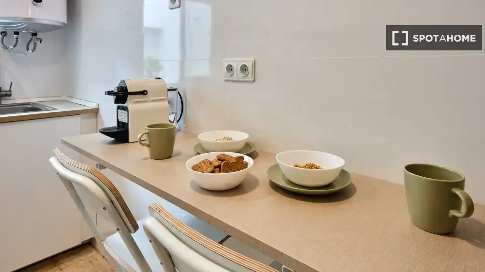 Küche von Wohnung zur untervermieten in Cádiz mit Klimaanlage und Terrasse