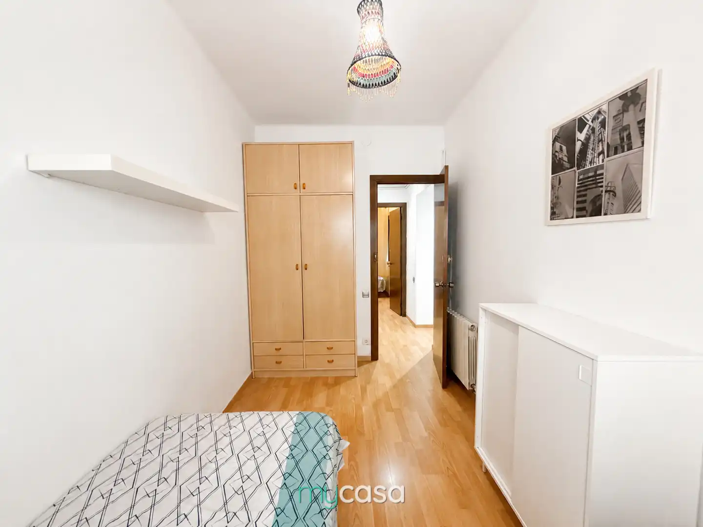 Schlafzimmer von Wohnung zum Verkauf in Barcelona mit Klimaanlage, Heizung und Parkett