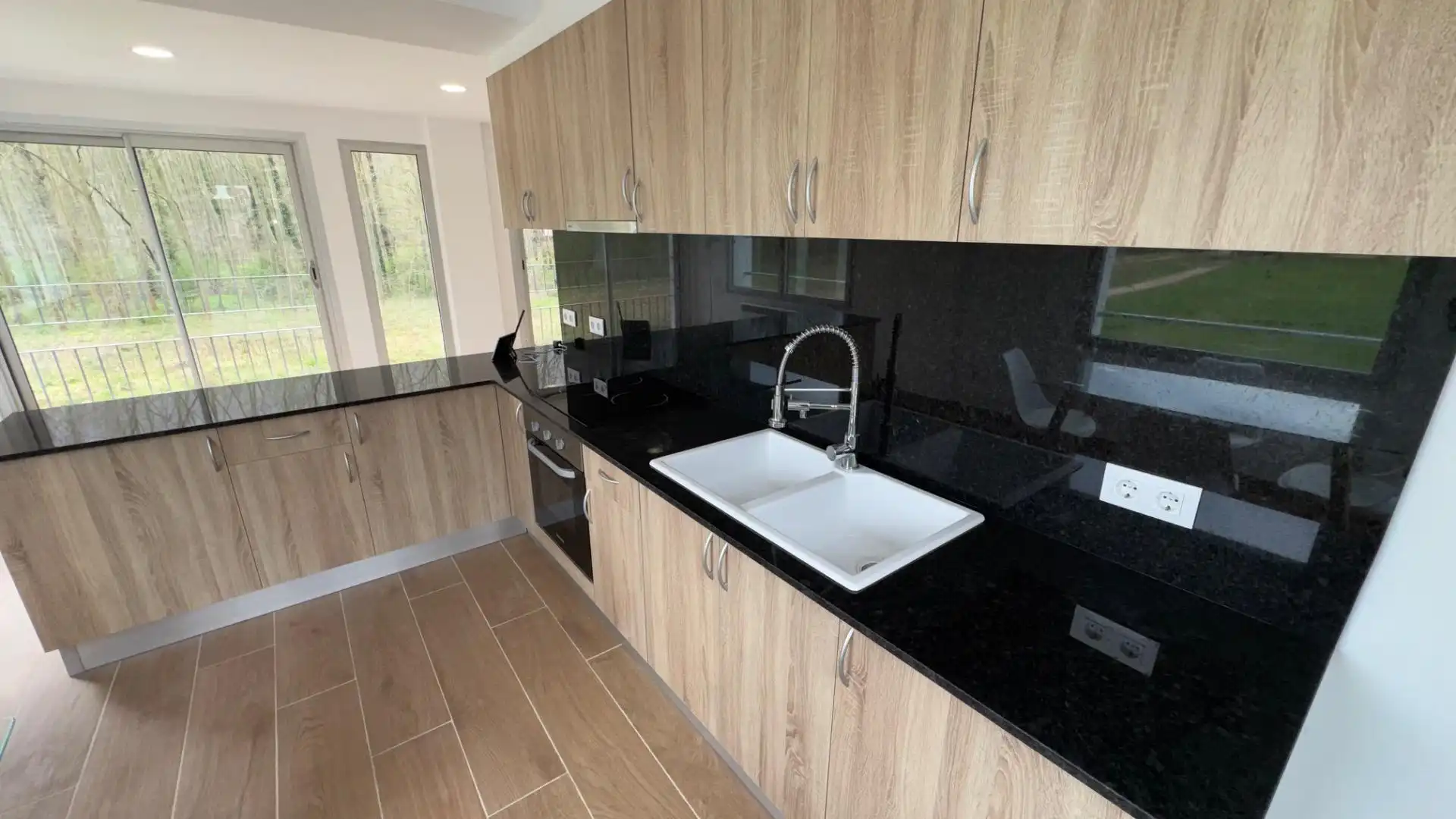 Cocina de Casa o chalet en venta en Sant Feliu de Pallerols con Parquet