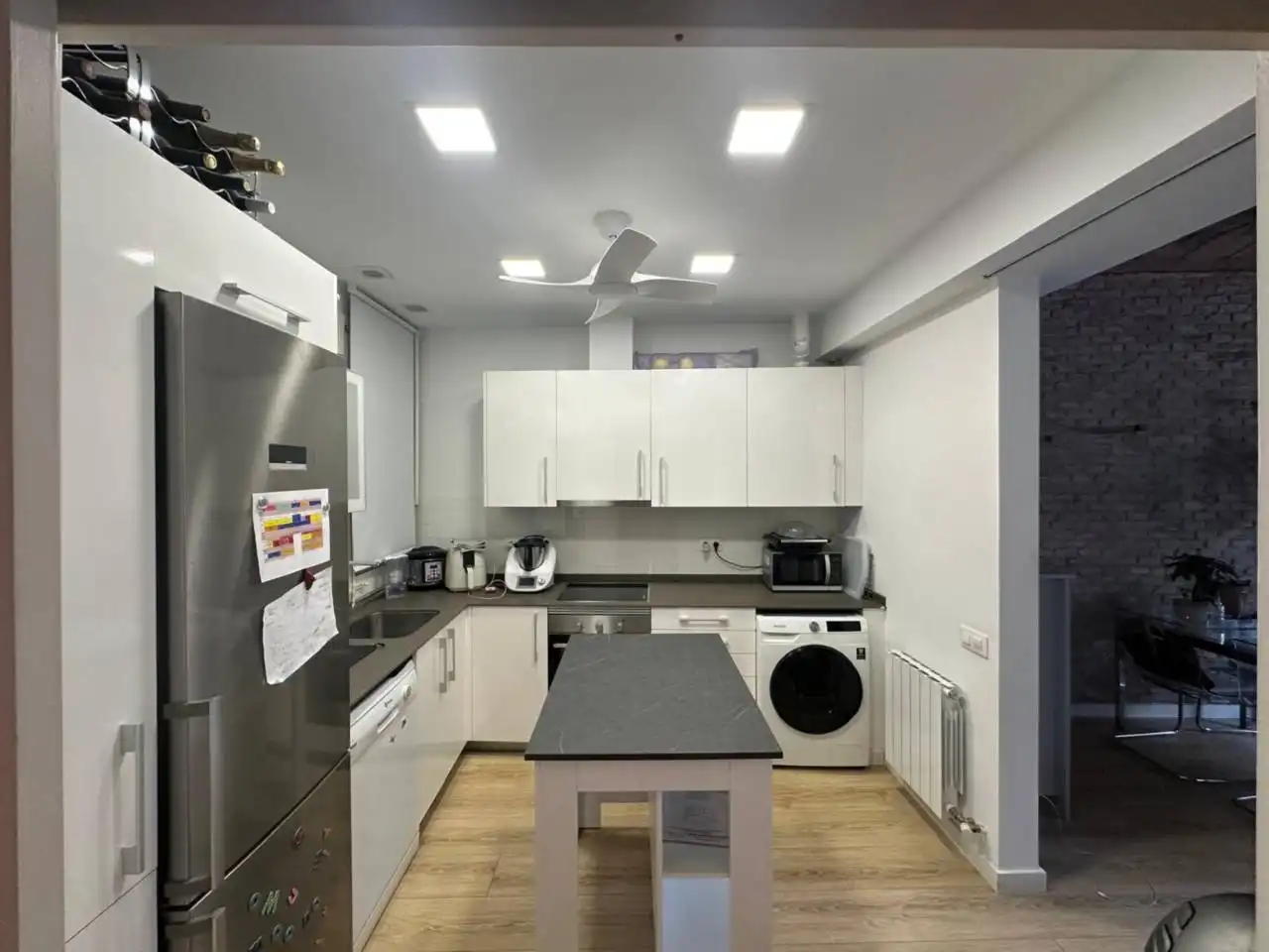 Cocina de Piso de alquiler en Barcelona con Aire acondicionado, Calefacción y Amueblado