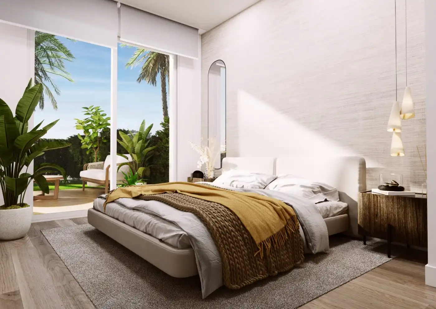 Habitación de Apartamento en venta en Santa Pola con Aire acondicionado, Calefacción y Jardín privado
