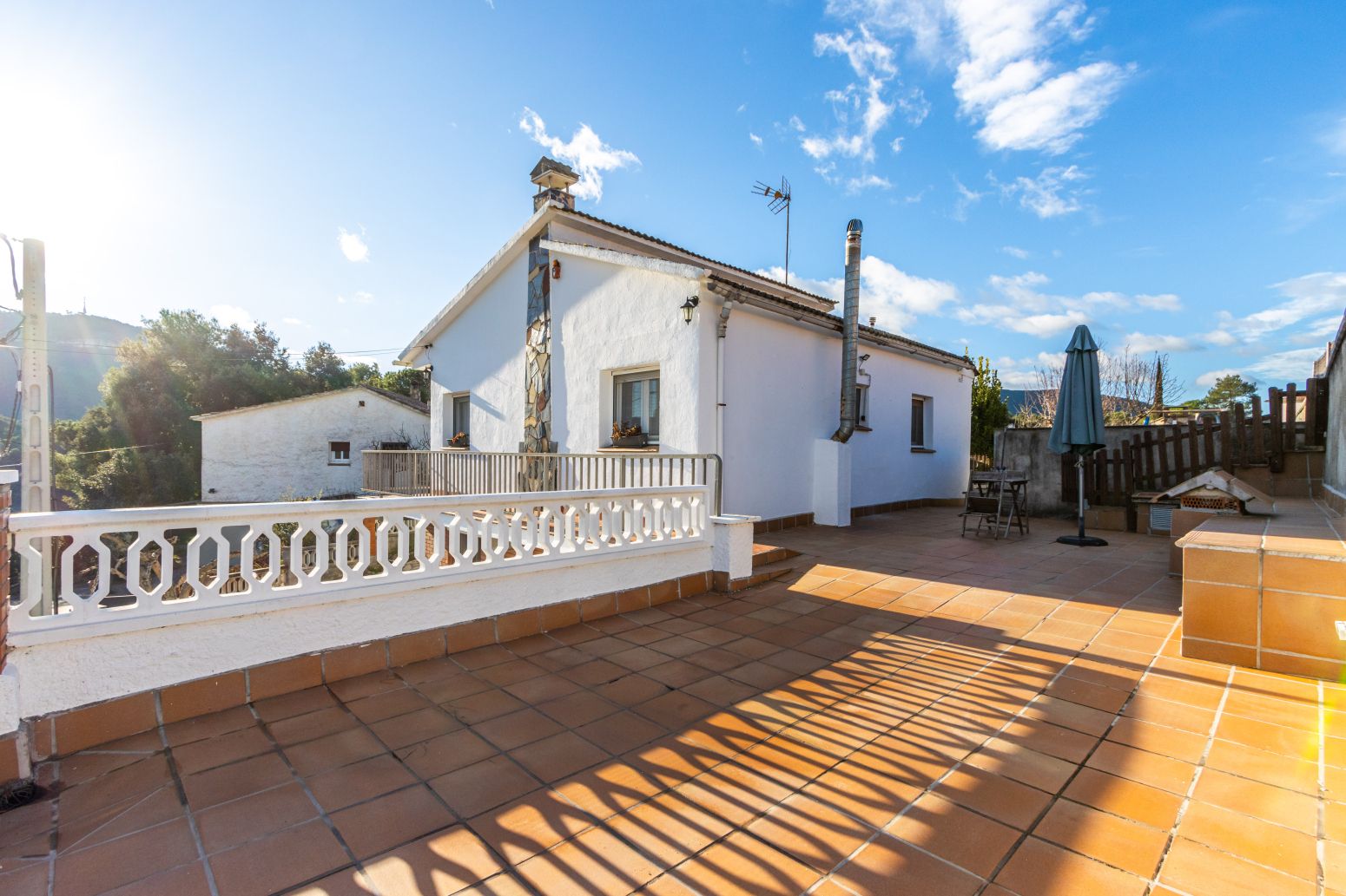 Vista exterior de Casa o xalet en venda en Vacarisses amb Calefacció i Jardí privat