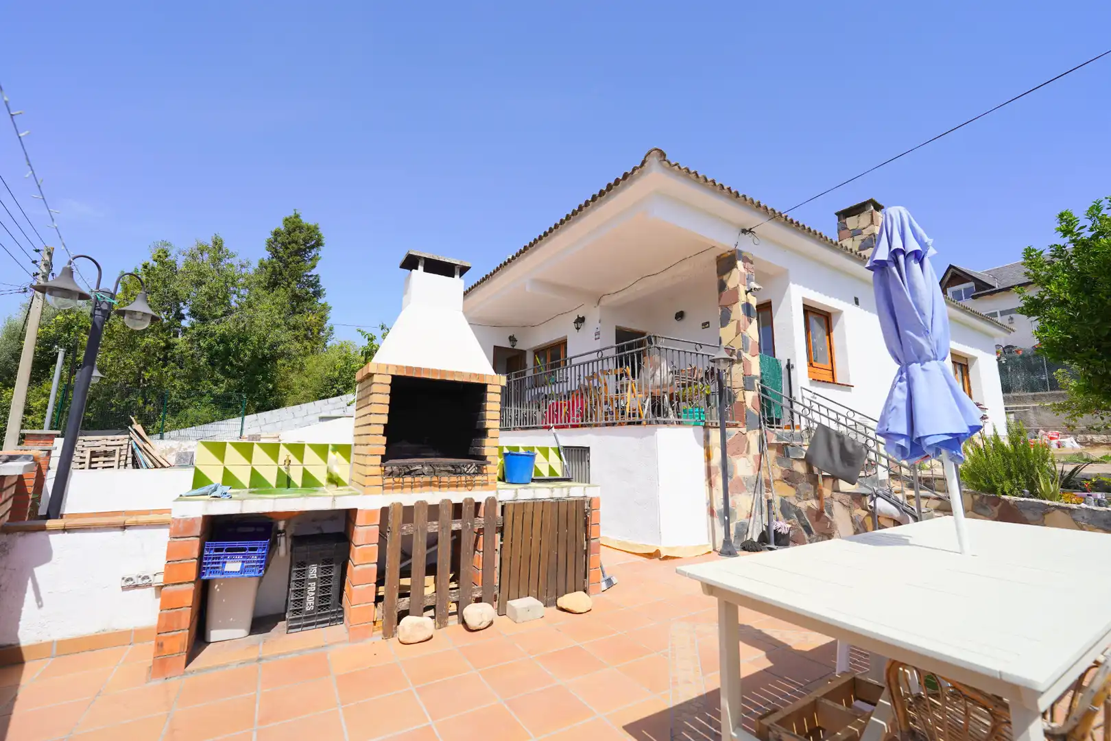 Terrassa de Casa o xalet en venda en Bigues i Riells del Fai amb Calefacció, Terrassa i Piscina