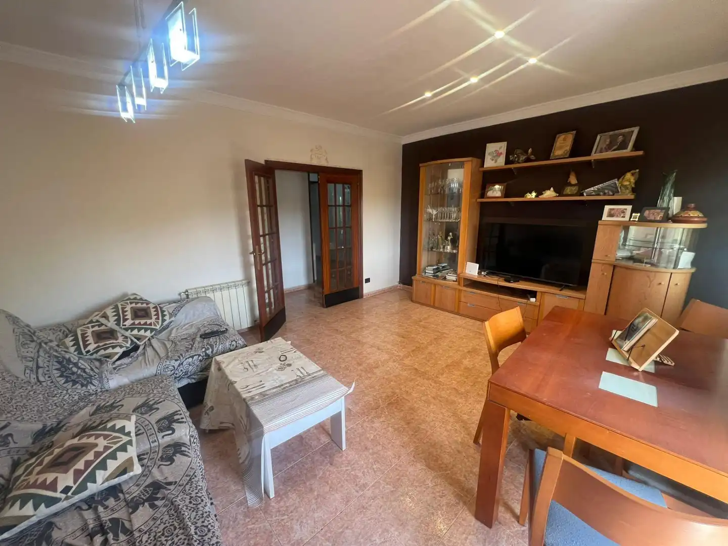 Sala de estar de Apartamento en venta en Mataró con Terraza y Balcón
