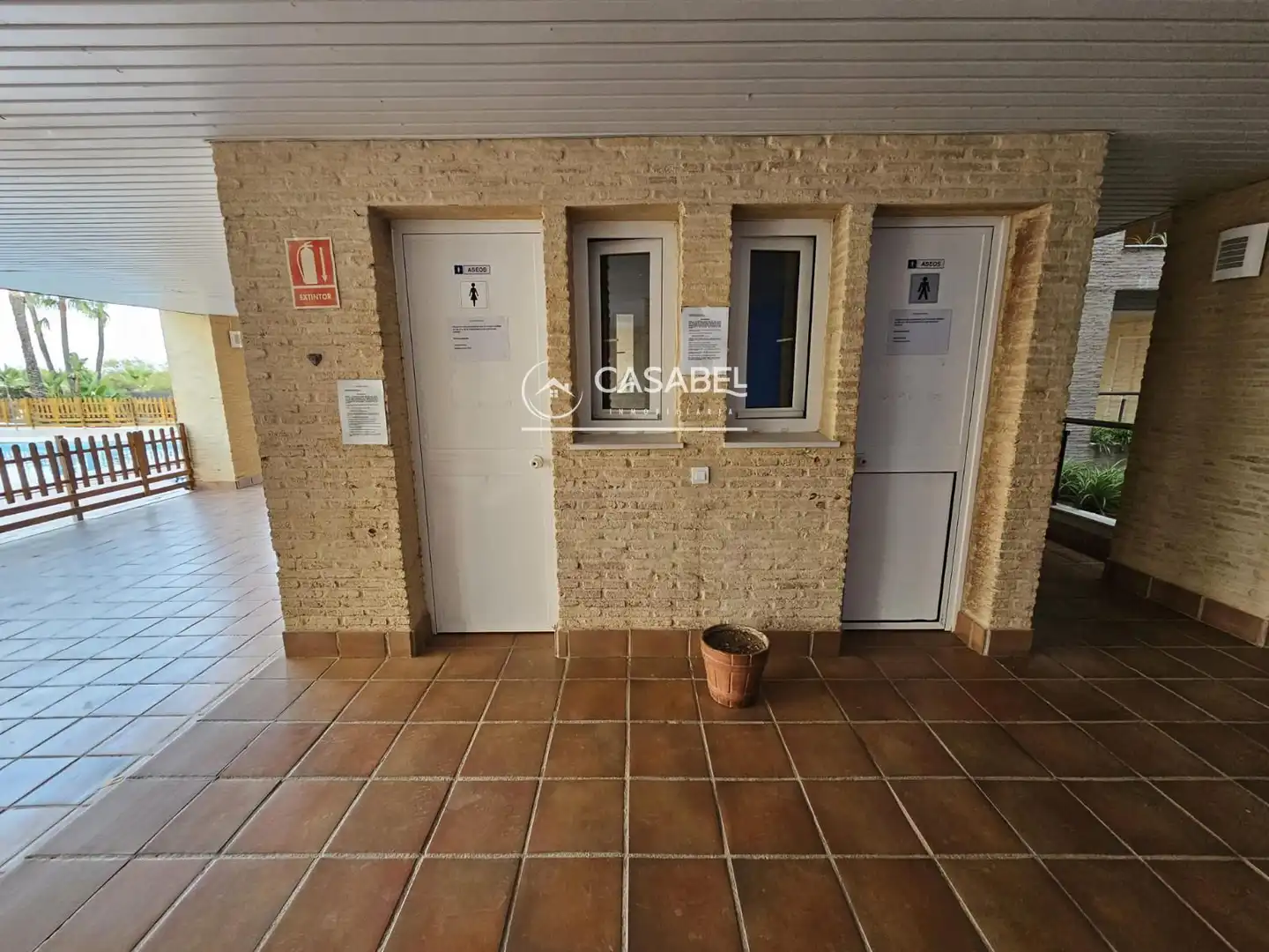 Parking of Flat for sale in Ayamonte  with Air Conditioner, Terrace and Swimming Pool