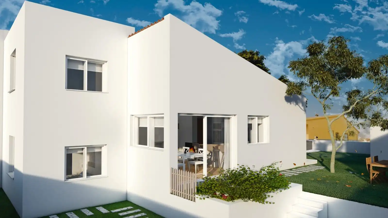 Vista exterior de Casa adosada en venta en Málaga Capital