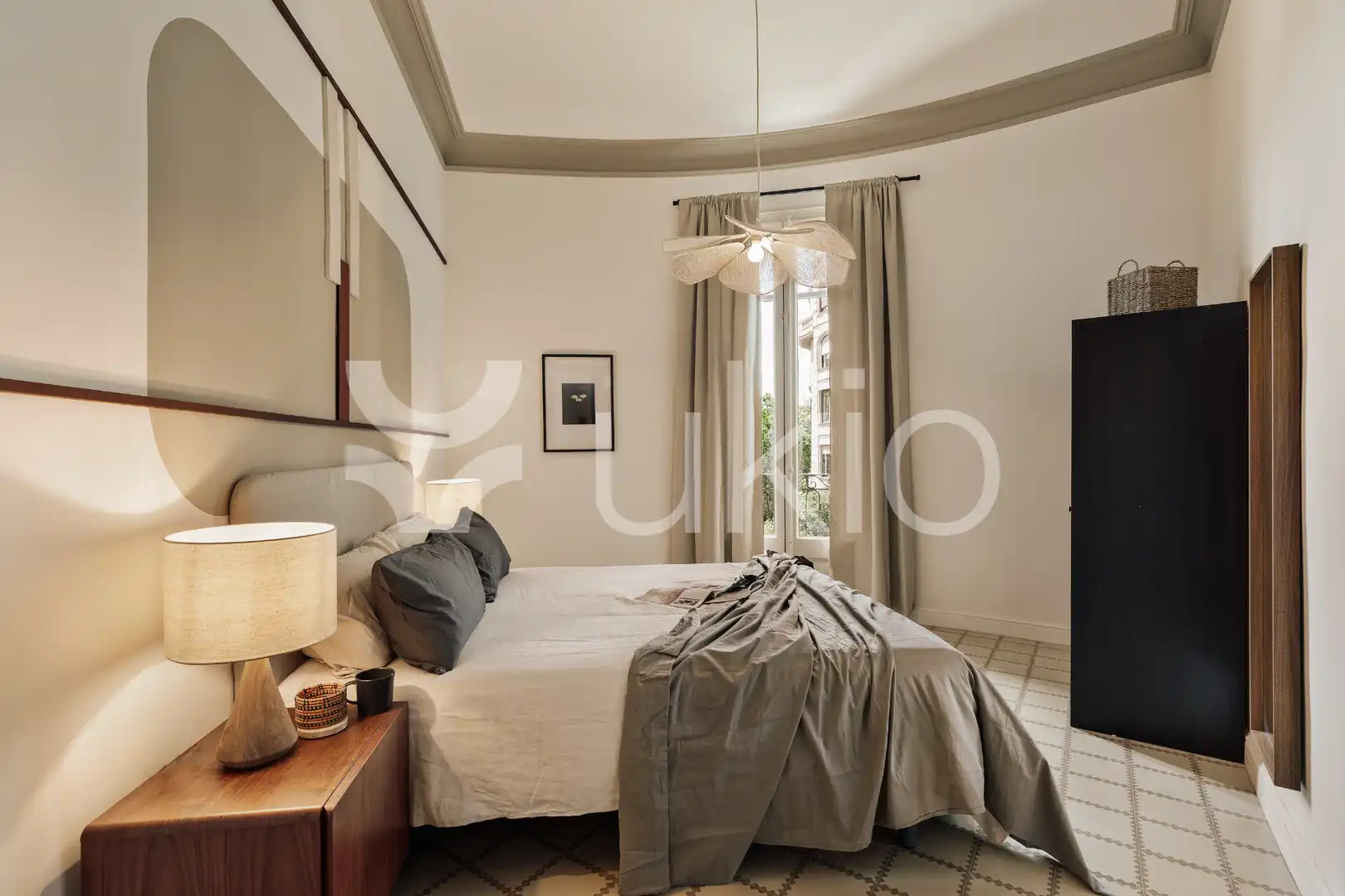Habitación de Apartamento de alquiler en Barcelona con Aire acondicionado, Calefacción y Amueblado