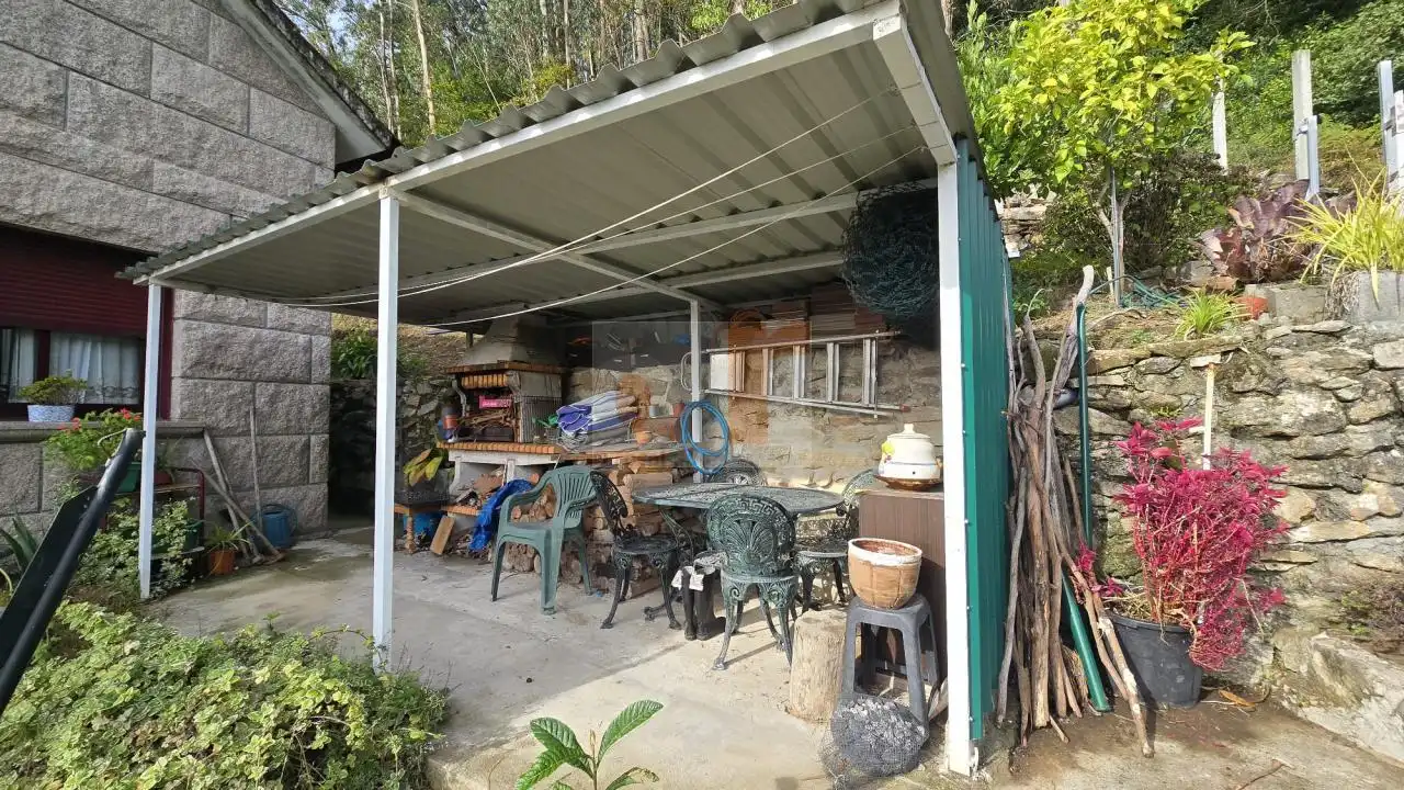 Terraza de Casa o chalet en venta en Moaña con Calefacción, Jardín privado y Amueblado