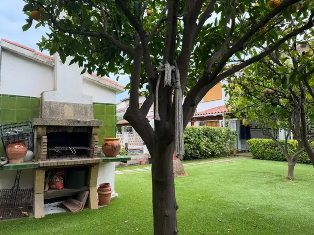 Garten von Einfamilien-Reihenhaus zum Verkauf in Vilassar de Dalt mit Klimaanlage, Heizung und Privatgarten