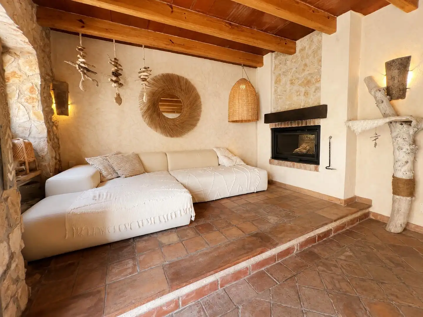 Living room of Houses for sale in Pollença  with Air Conditioner, Terrace and Balcony