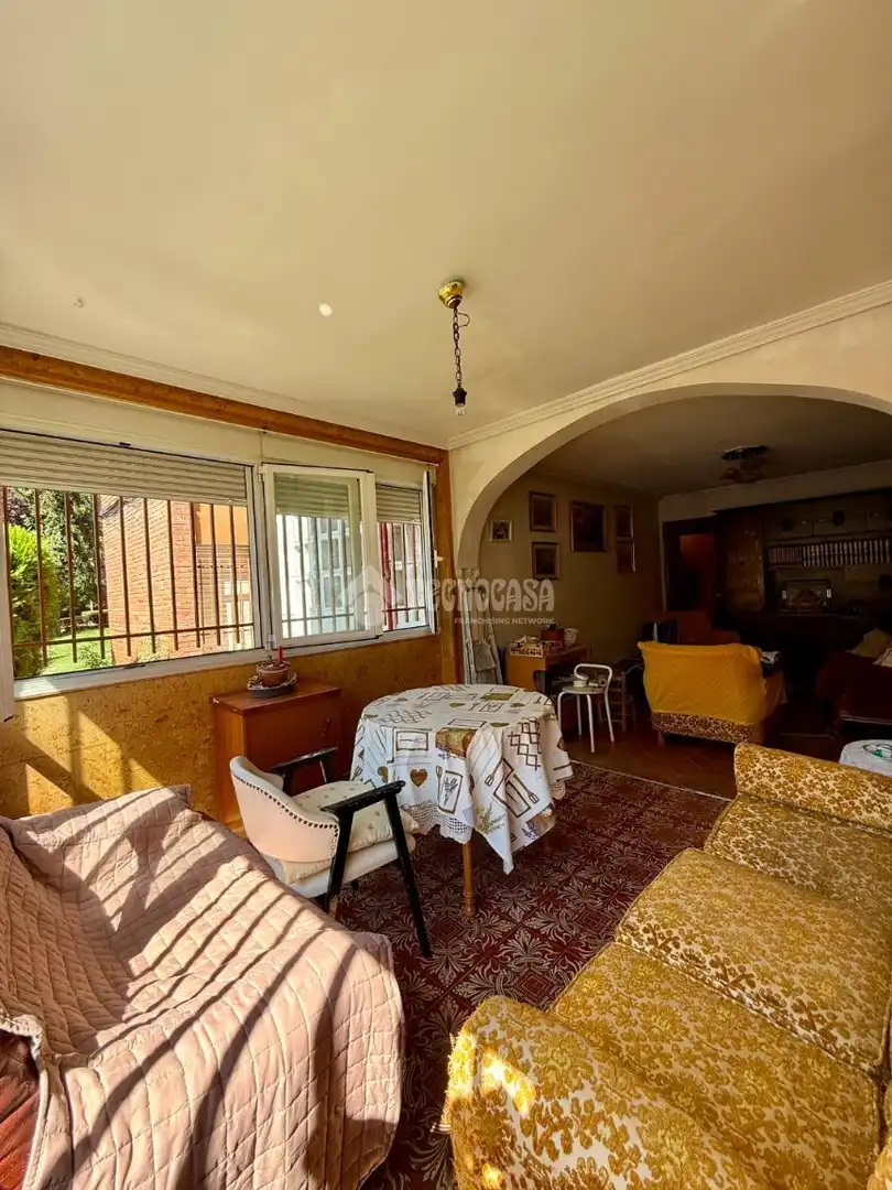 Living room of Flat for sale in Madrid  with Heating, Parquet flooring and Terrace