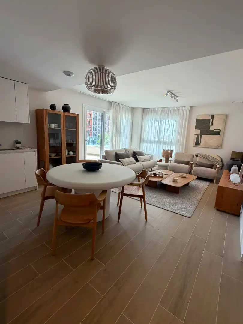 Sala d'estar de Pis en venda en Calpe / Calp amb Calefacció, Parquet i Terrassa