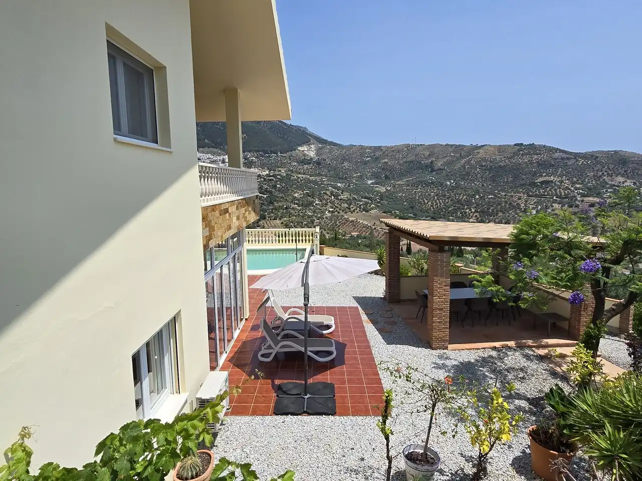 Terrace of Houses for sale in Alcaucín  with Air Conditioner, Terrace and Swimming Pool