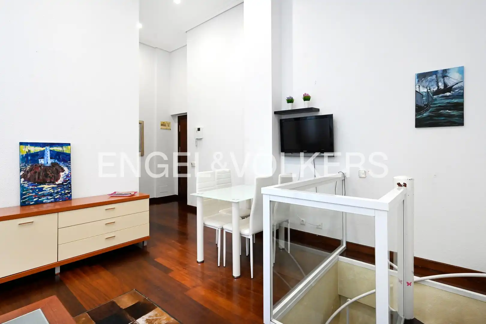 Wohnzimmer von Maisonette zur Miete in Santander mit Heizung, Privatgarten und Parkett