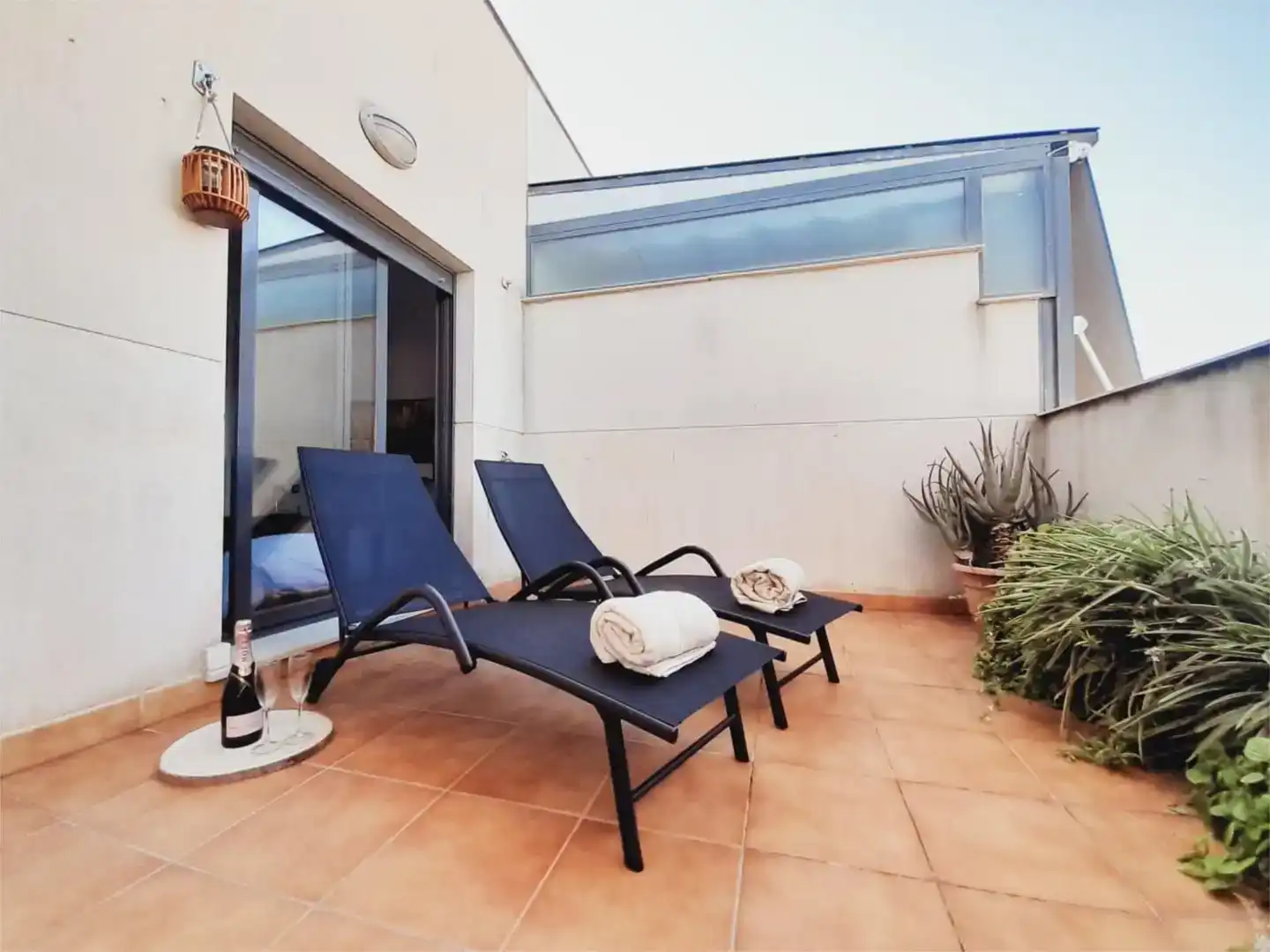 Terrasse von Wohnung zur Miete in Málaga Capital mit Klimaanlage, Schwimmbad und Balkon