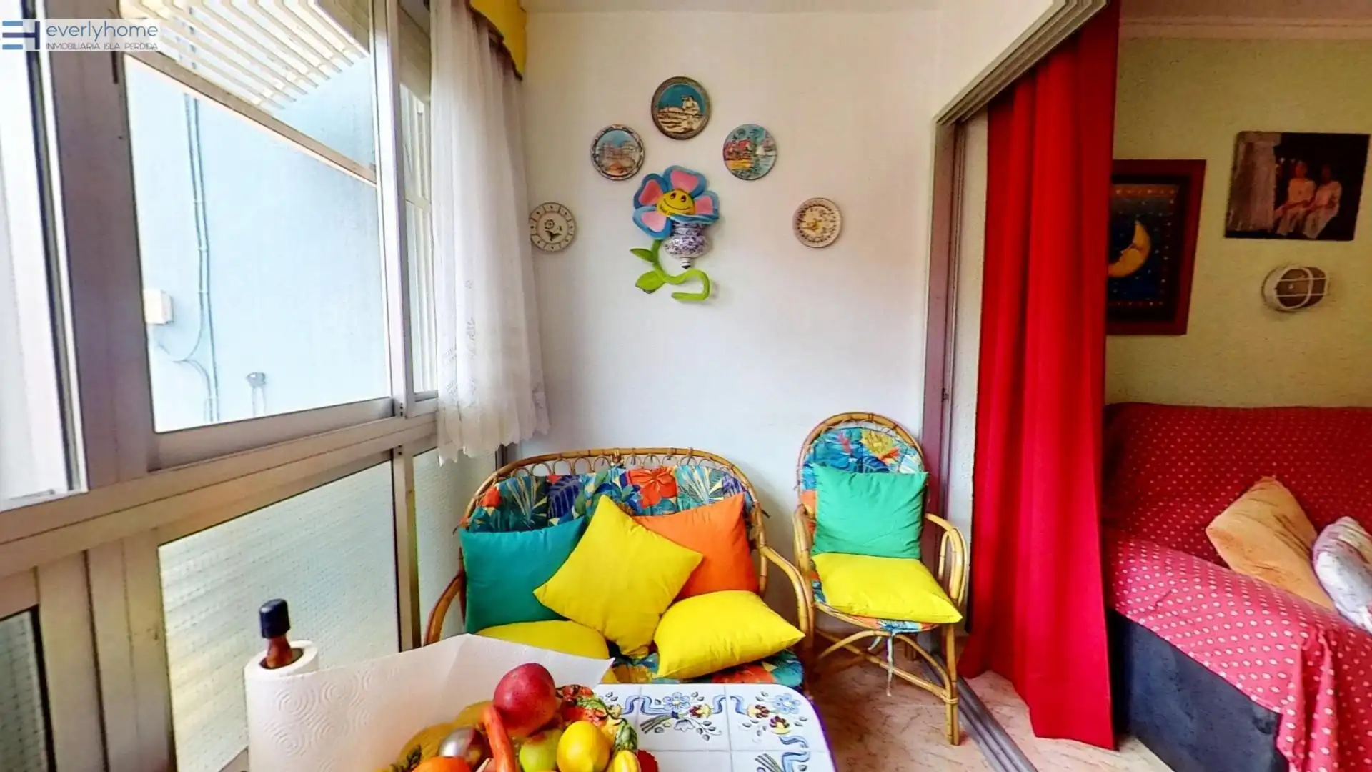 Terraza de Apartamento en venta en La Pobla de Farnals con Jardín privado y Piscina comunitaria