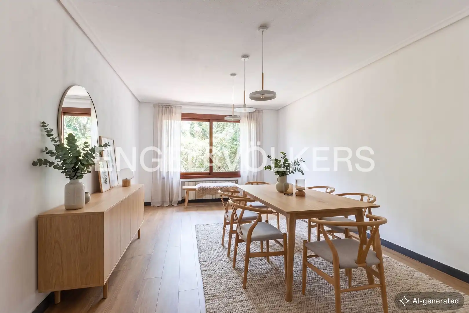 Comedor de Casa o chalet de alquiler en Rocafort con Aire acondicionado, Calefacción y Jardín privado