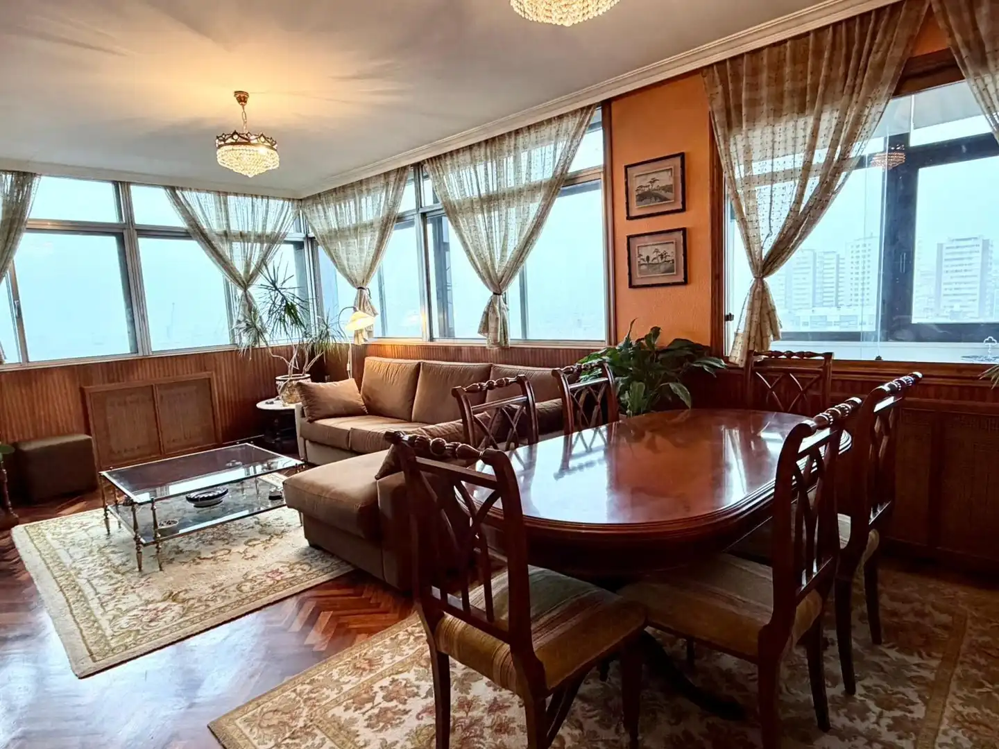 Living room of Flat for sale in A Coruña Capital   with Heating, Terrace and Storage room
