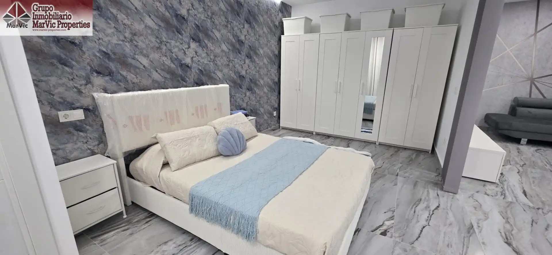 Bedroom of Ground floor for sale in Benidorm  with Air Conditioner, Furnished and Community pool