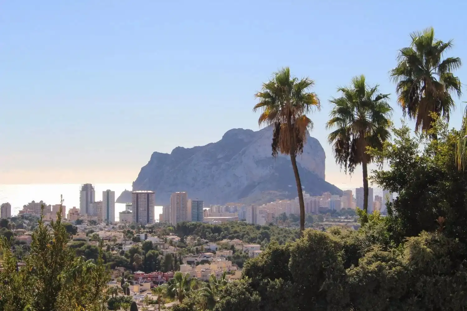 Vista exterior de Casa o xalet en venda en Calpe / Calp amb Aire condicionat, Jardí privat i Terrassa