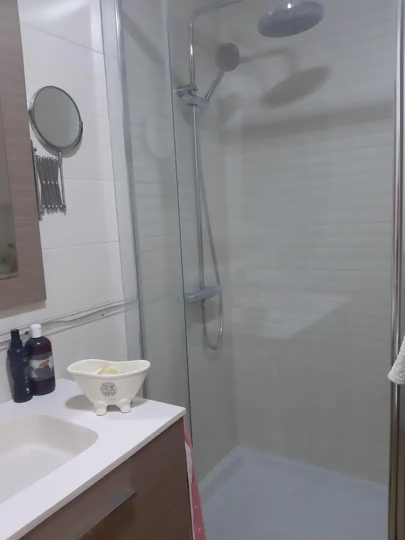 Bathroom of Flat for rent in Algeciras  with Air Conditioner and Furnished