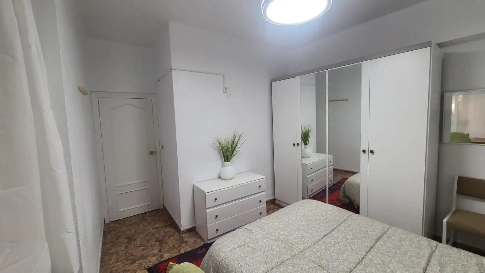Bedroom of Apartments for rent in Almería  with Air Conditioner and Furnished