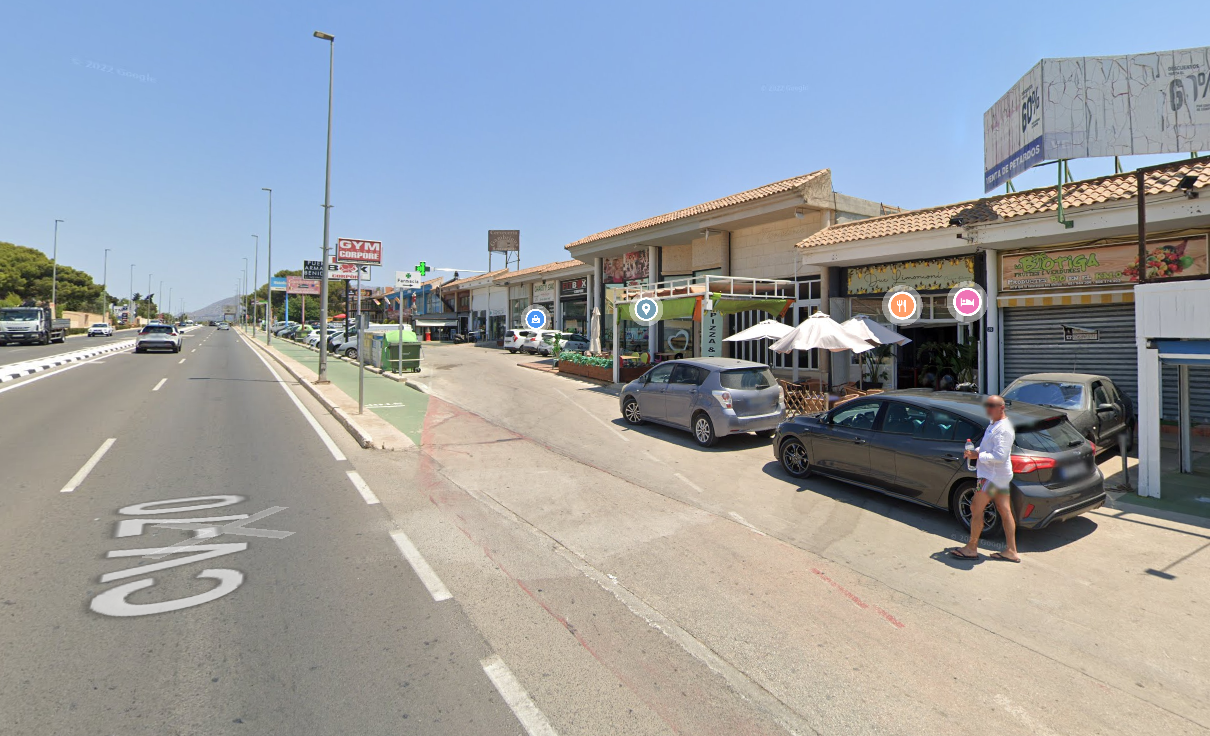 Vista exterior de Nau industrial de lloguer en La Nucia