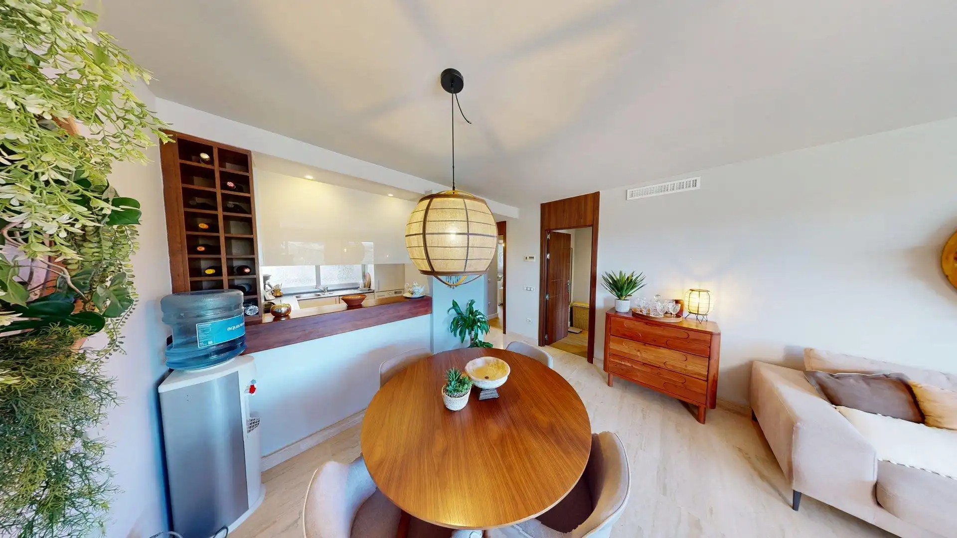 Küche von Wohnung zum Verkauf in Mijas mit Klimaanlage, Heizung und Privatgarten