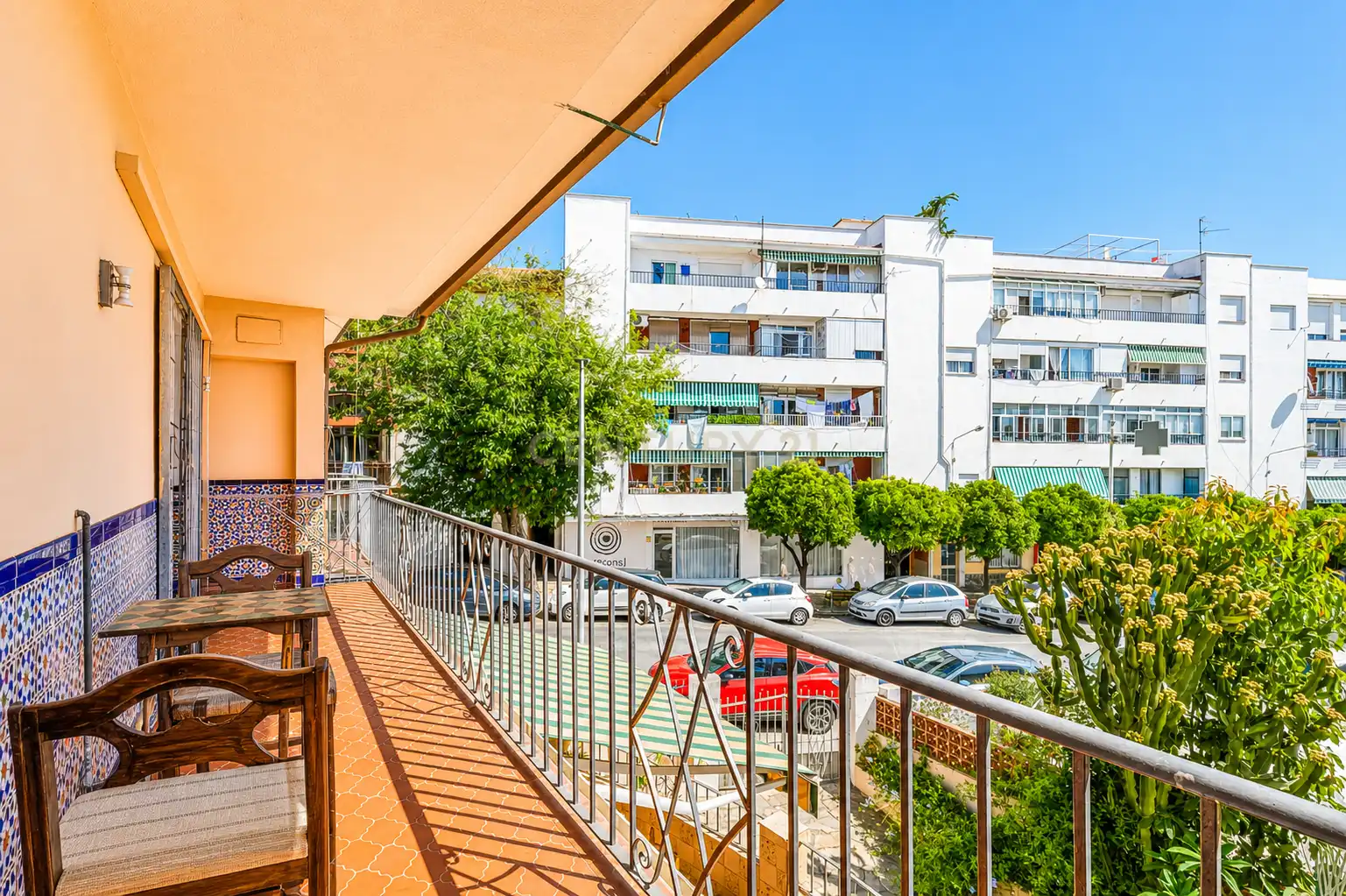 Balcony of Apartments for sale in Marbella  with Storage room, Oven and Washing machine