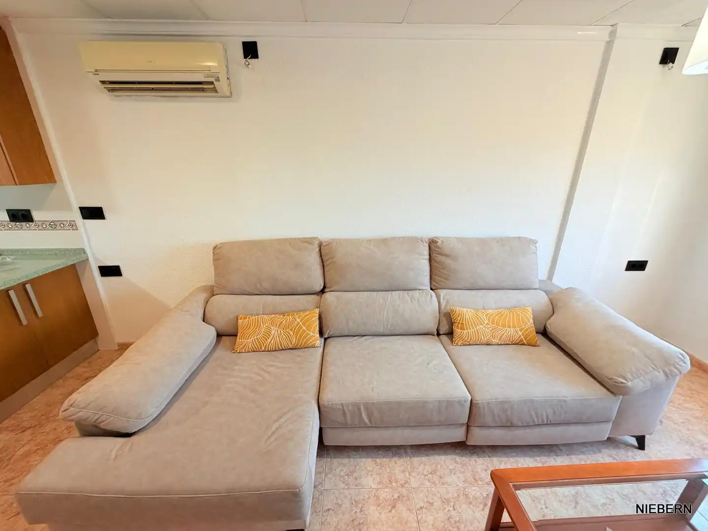 Sala de estar de Piso de alquiler en Cartagena con Aire acondicionado, Amueblado y Horno