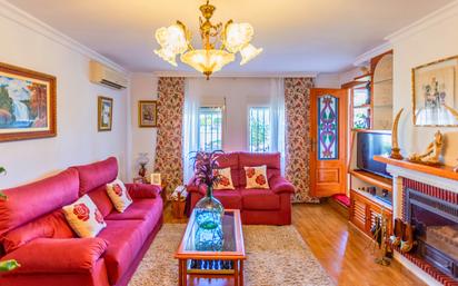 Living room of Single-family semi-detached for sale in Málaga Capital  with Air Conditioner, Heating and Terrace