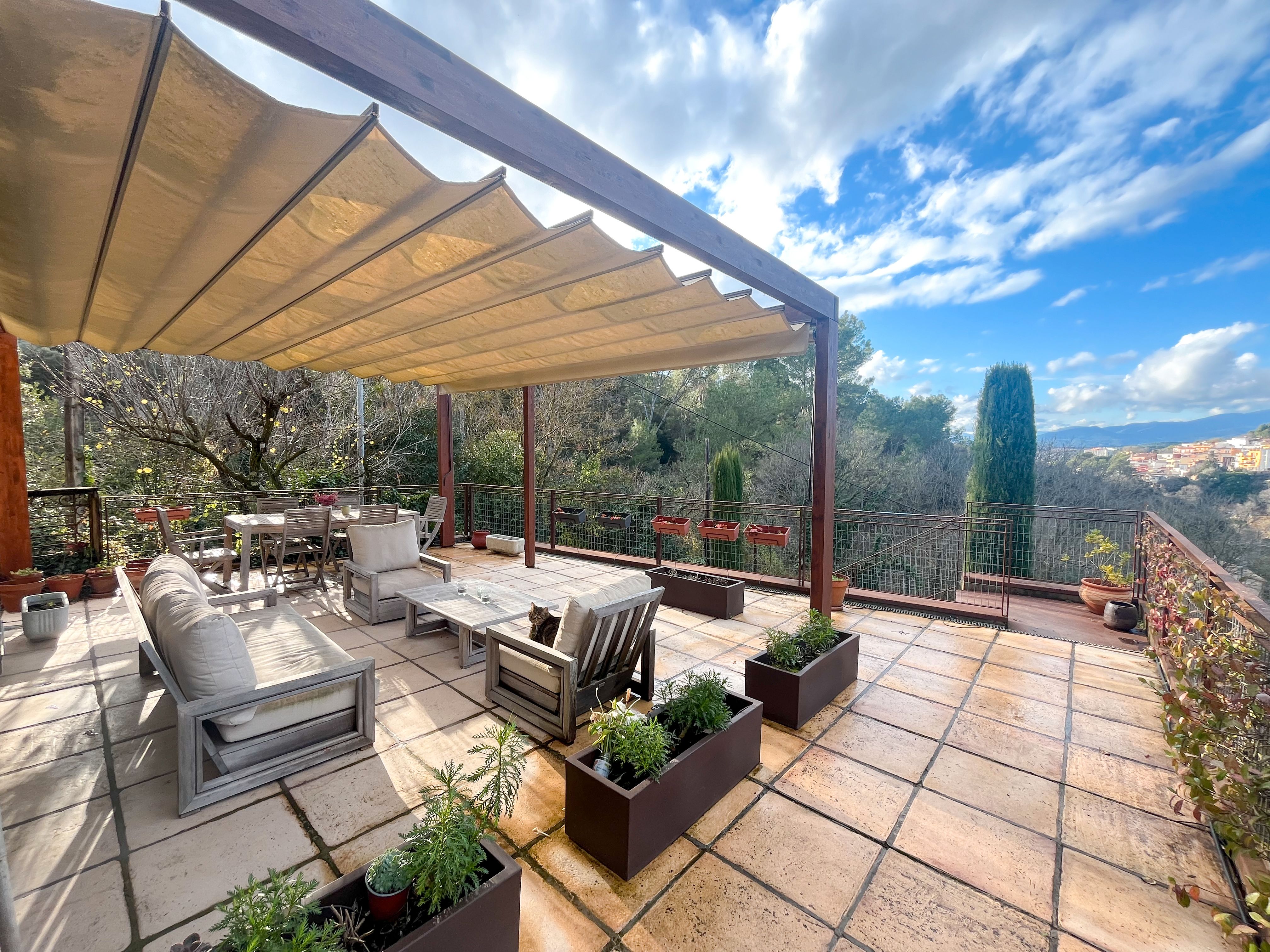 Terrassa de Casa o xalet de lloguer en Girona Capital amb Calefacció, Jardí privat i Terrassa