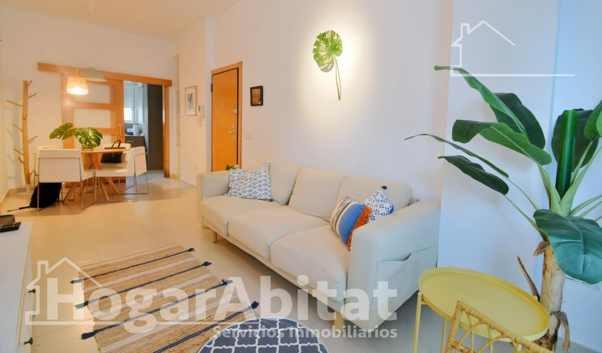 Sala de estar de Piso en venta en Sueca con Aire acondicionado