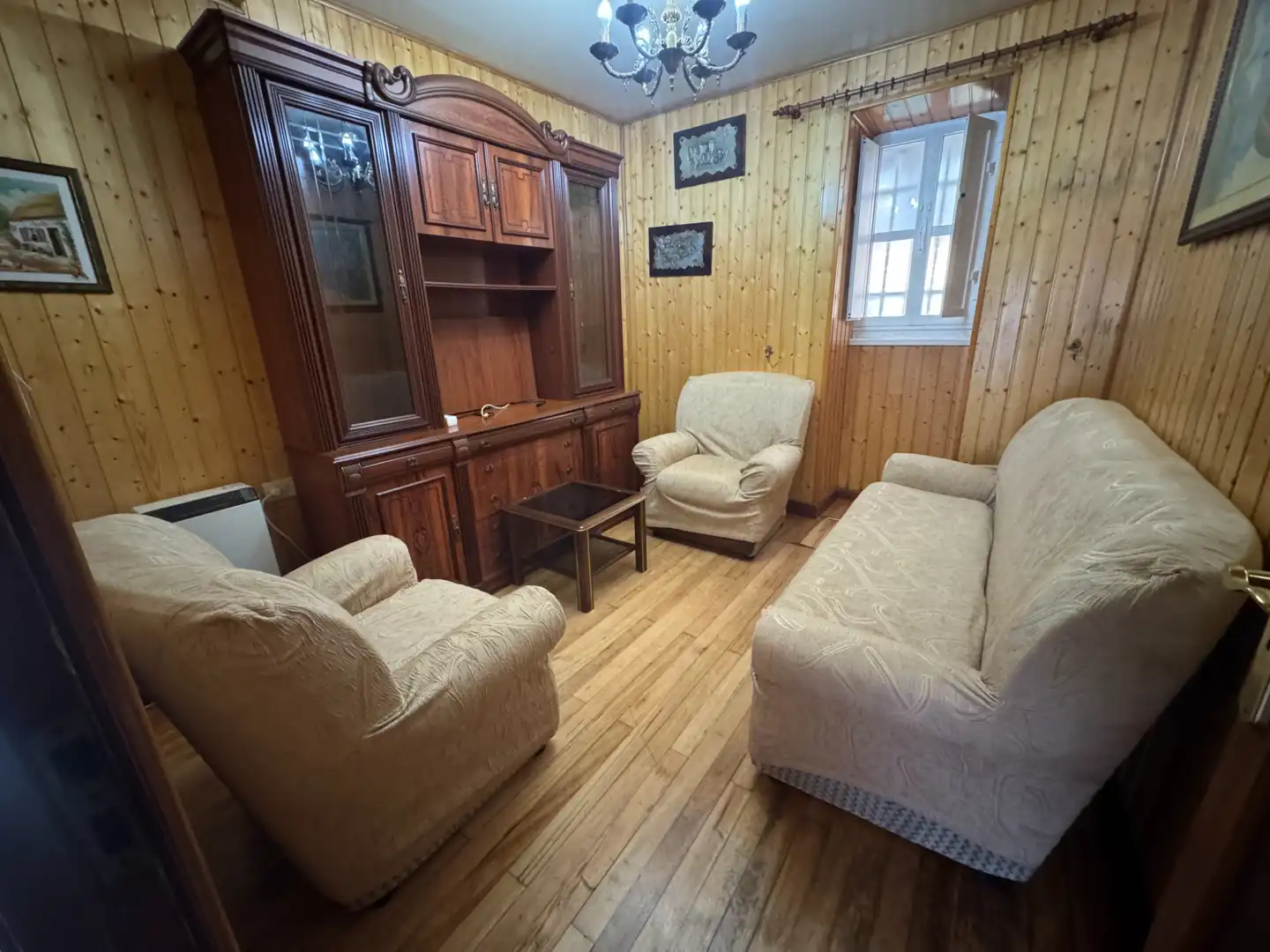 Sala de estar de Casa adosada en venta en Muros con Amueblado