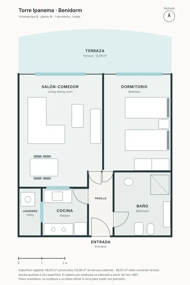 Apartment mit Pool zur Miete in Avenida del Doctor Orts Llorca, imagen 17