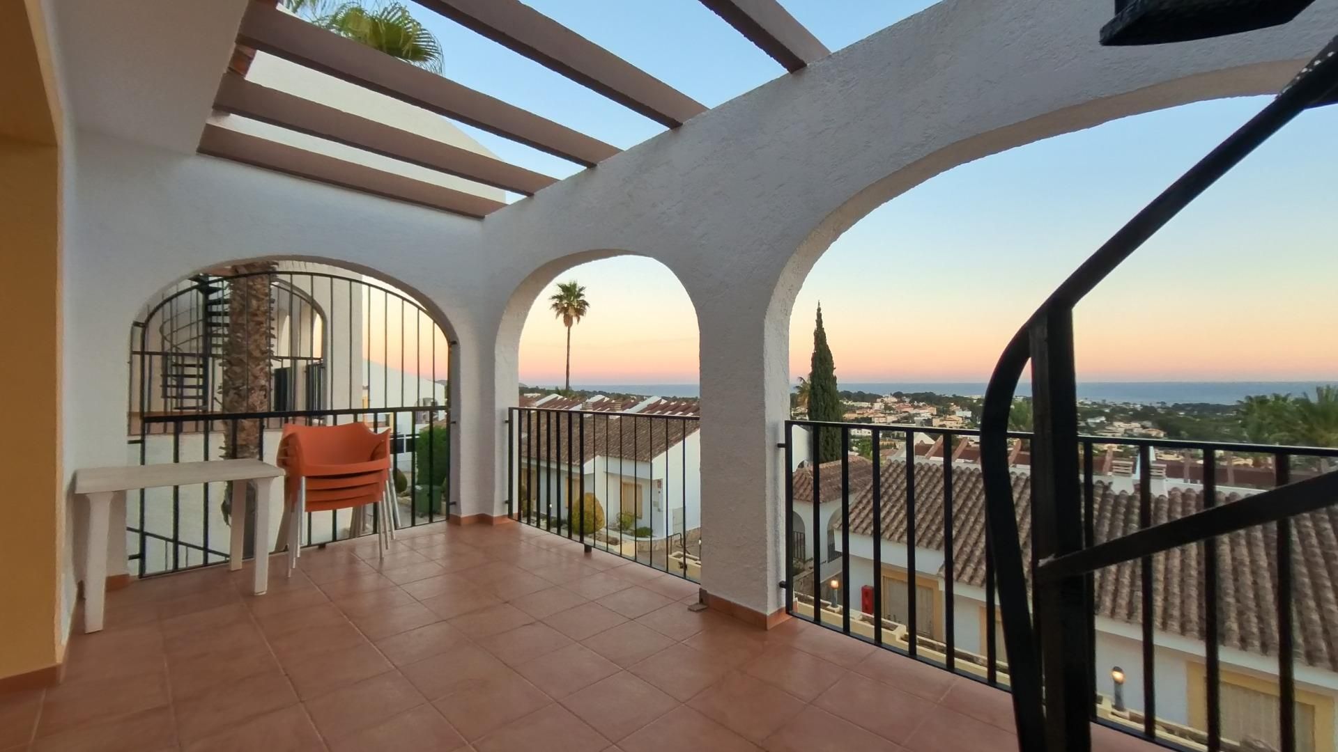 Terrassa de Apartament en venda en Calpe / Calp amb Aire condicionat, Jardí privat i Terrassa