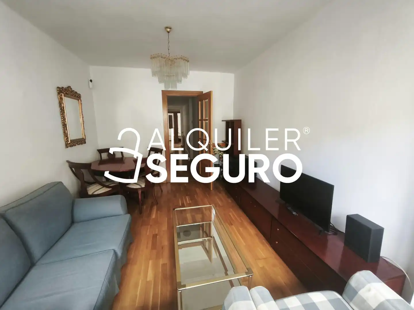 Wohnzimmer von Wohnung zur Miete in Zaragoza mit Heizung, Terrasse und Möbliert