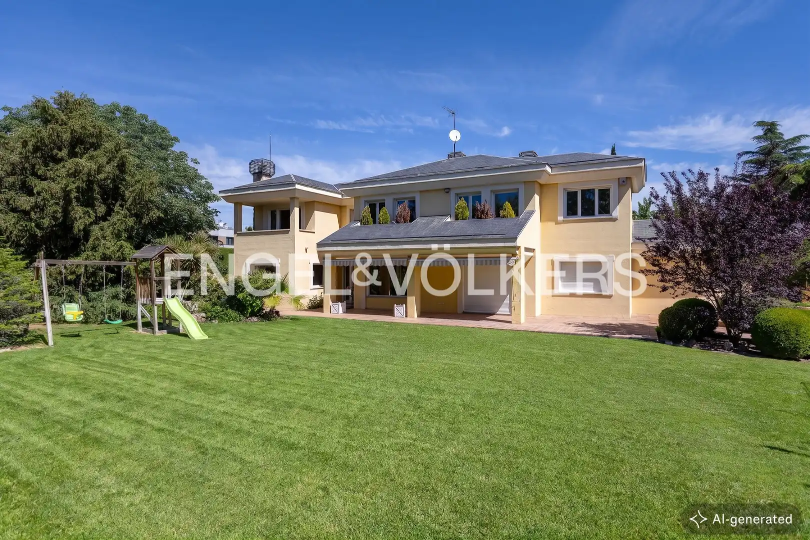 Vista exterior de Casa o xalet en venda en La Moraleja amb Aire condicionat, Calefacció i Jardí privat
