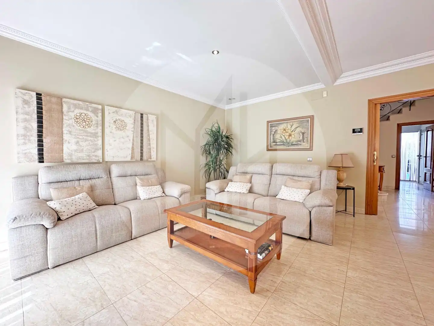 Sala de estar de Casa adosada en venta en Sagunto / Sagunt con Jardín privado, Terraza y Balcón
