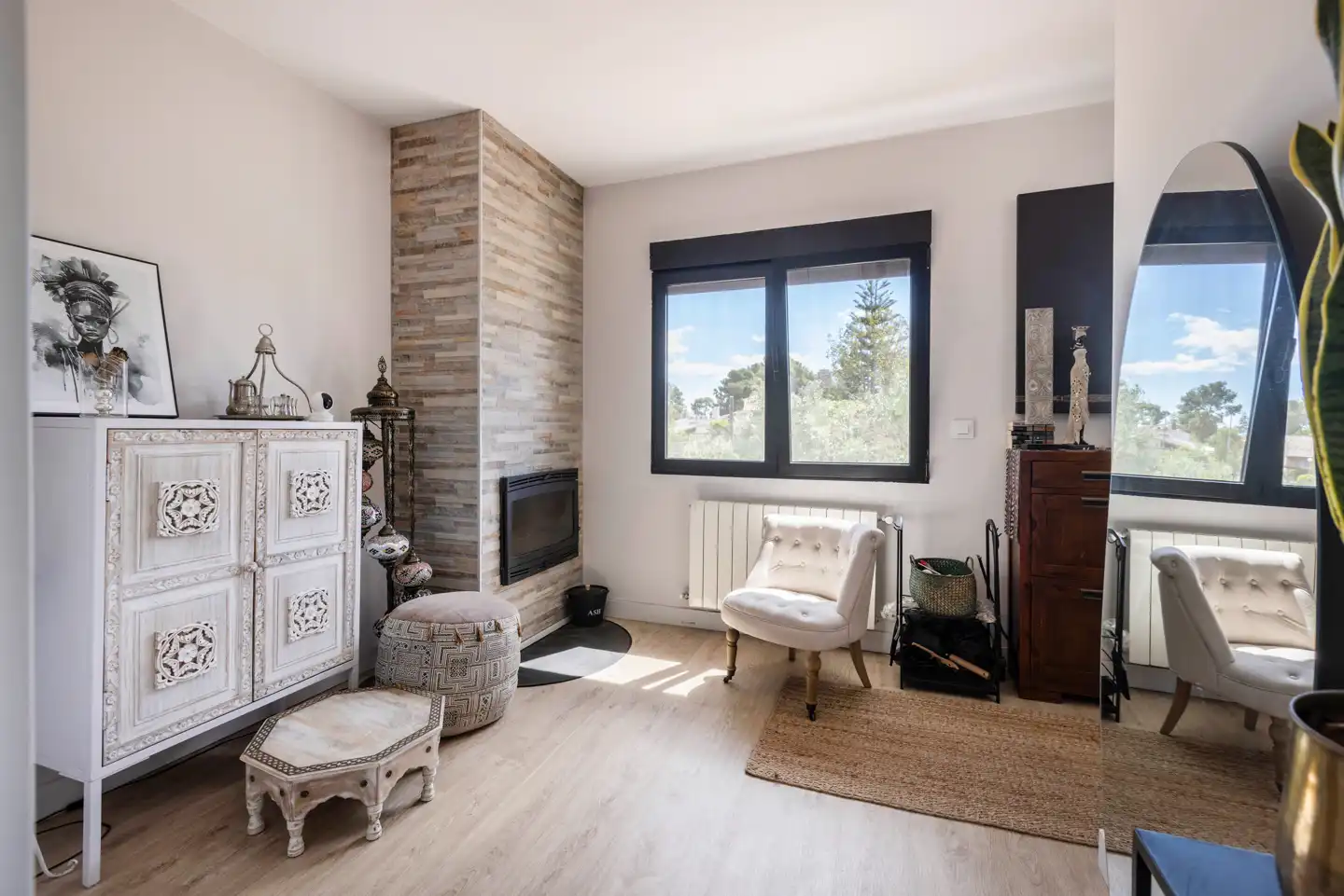 Sala de estar de Casa adosada en venta en L'Eliana con Aire acondicionado y Jardín privado