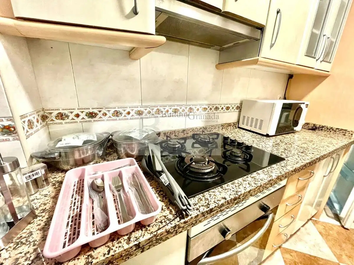 Cocina de Piso de alquiler en Granada con Terraza, Amueblado y Microondas