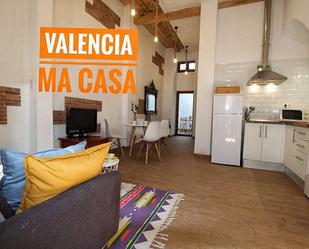 Living room of Flat to rent in  Valencia Capital  with Air Conditioner, Terrace and Balcony