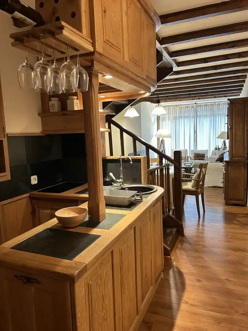 Cocina de Casa o chalet en venta en Hermandad de Campoo de Suso con Jardín privado, Parquet y Trastero