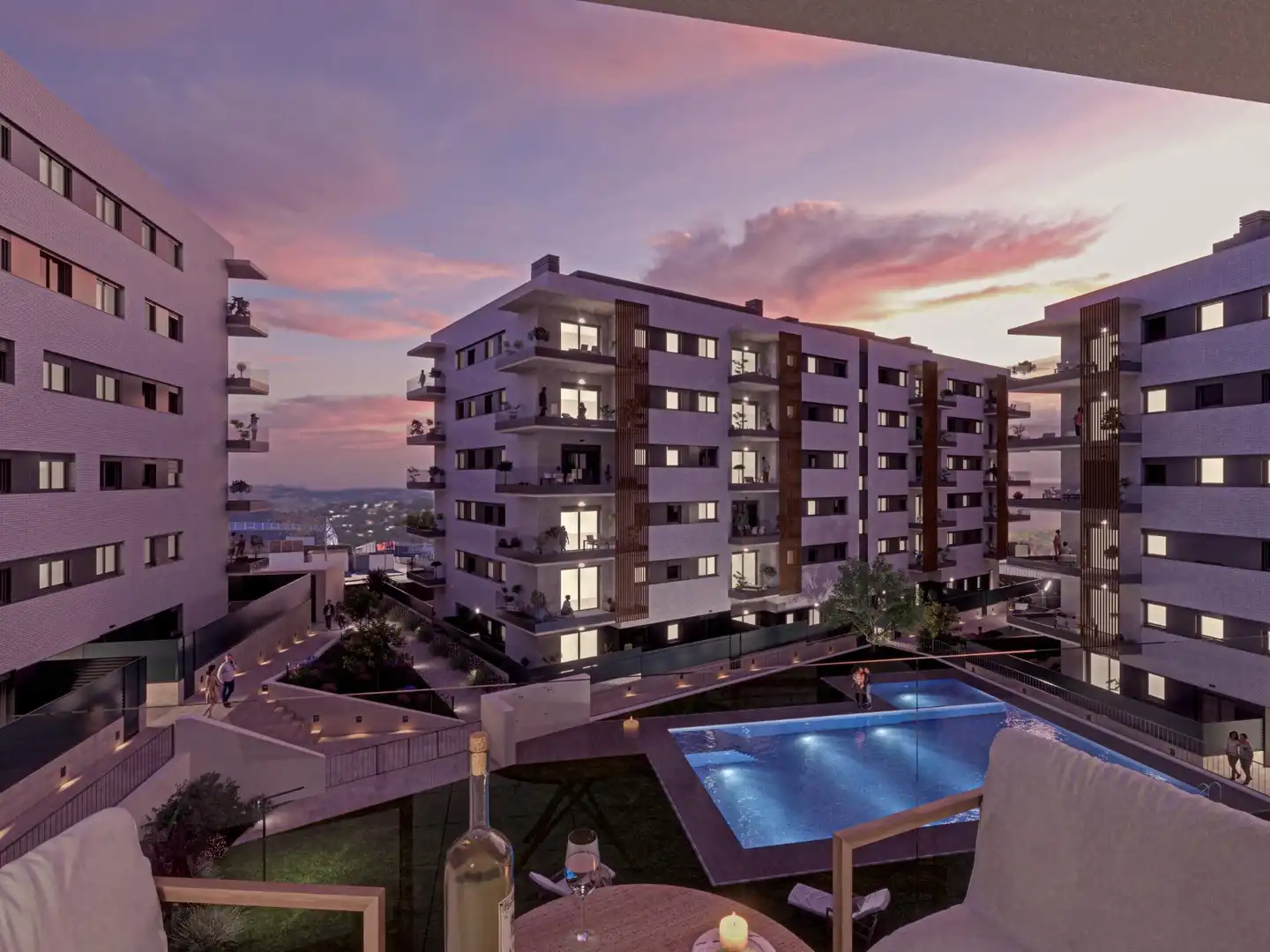 Vista exterior de Piso en venta en Castellar del Vallès con Calefacción, Jardín privado y Parquet