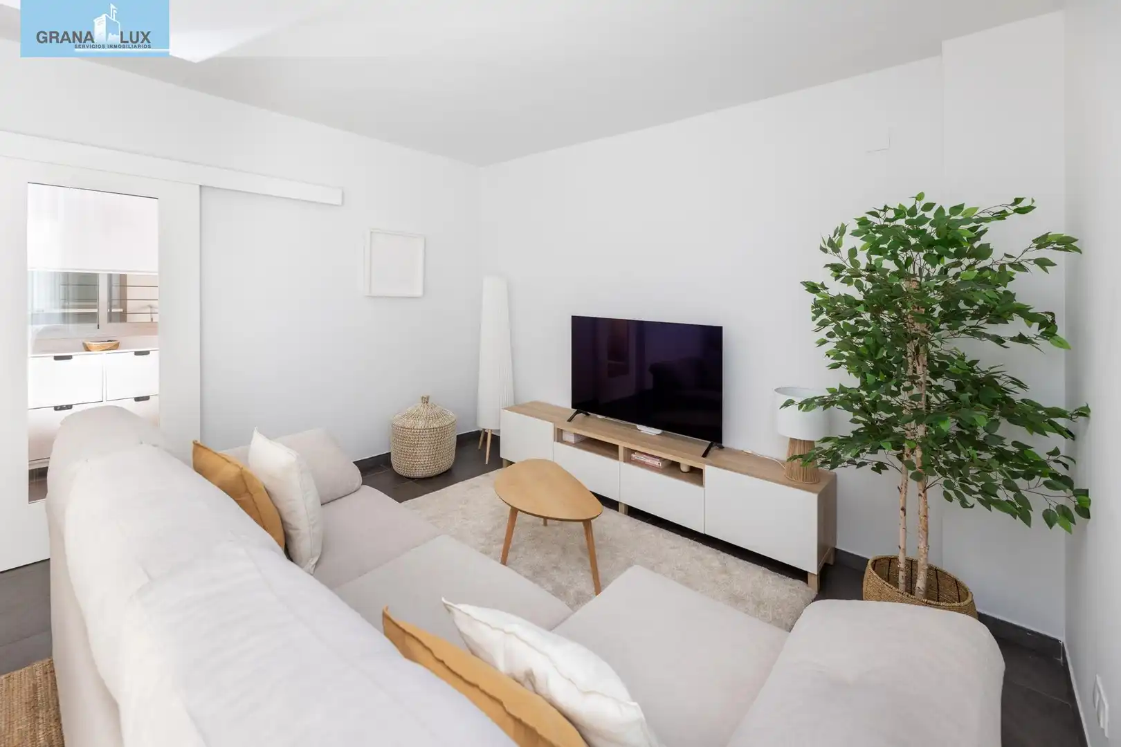 Sala de estar de Piso en venta en Alhendín con Aire acondicionado, Terraza y Piscina comunitaria