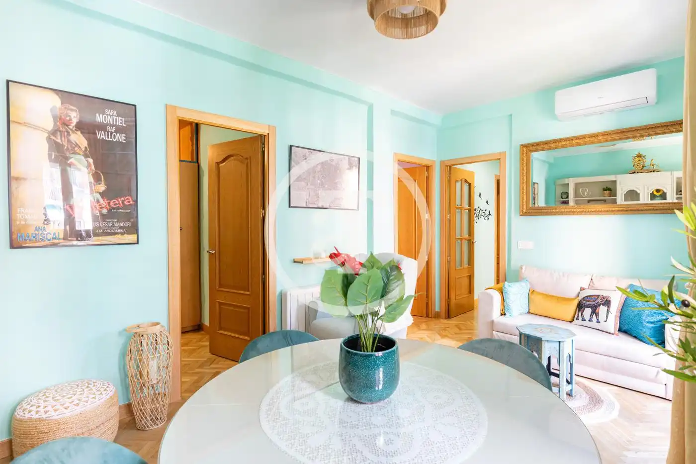 Dining room of Flat for rent in Madrid  with Air Conditioner, Heating and Furnished