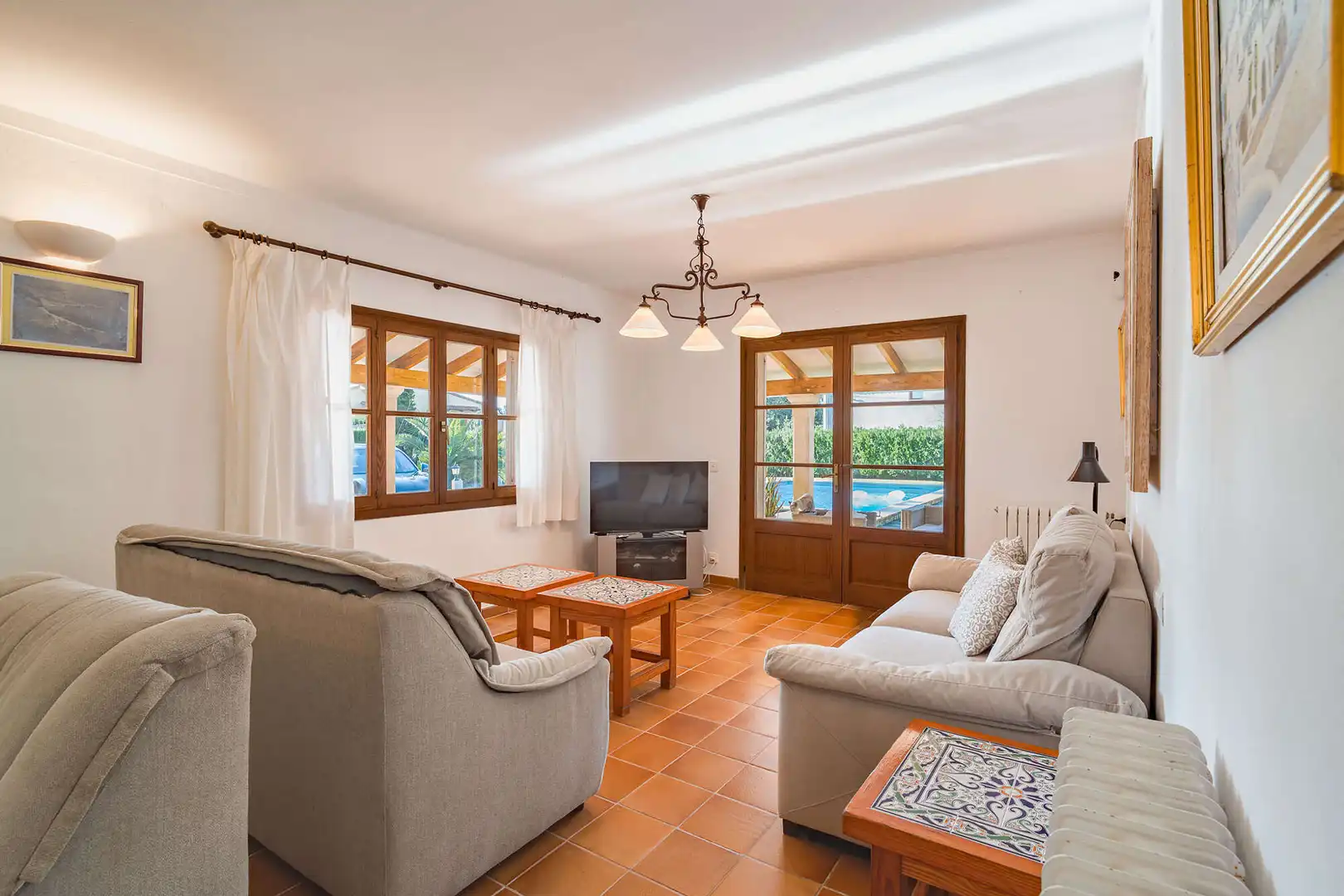 Sala de estar de Casa o chalet en venta en Pollença con Aire acondicionado, Calefacción y Terraza