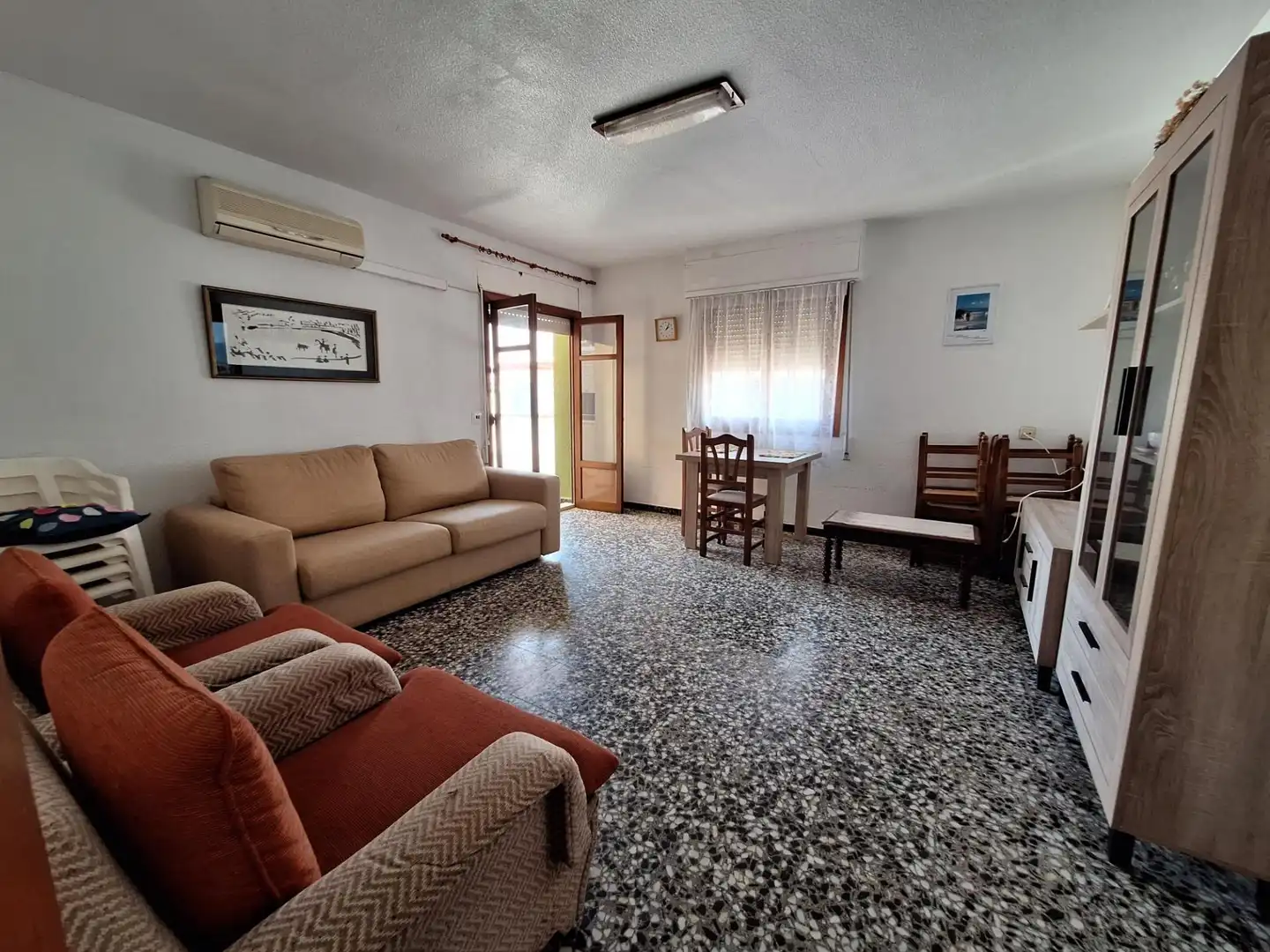 Sala de estar de Apartamento en venta en Tavernes de la Valldigna con Aire acondicionado y Balcón