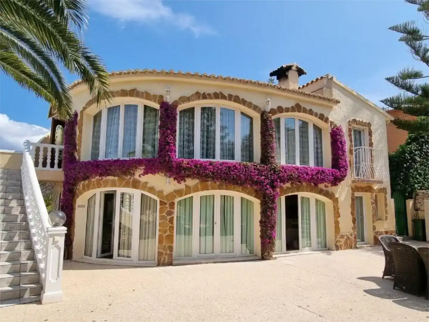 Exterior view of Houses for sale in Calpe / Calp  with Air Conditioner, Swimming Pool and Balcony